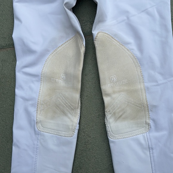 ROMFH White Riding Pants/Show Breeches 28L - Picture 3 of 6